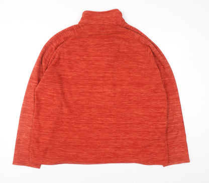 Mountain Warehouse Men's Red XL Half Zip Fleece Sweatshirt