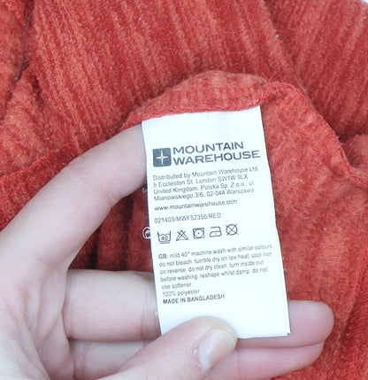 Mountain Warehouse Men's Red XL Half Zip Fleece Sweatshirt