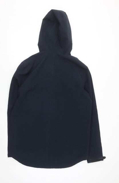 Nanny State Men's Blue Hooded Soft Shell Jacket Medium Windproof