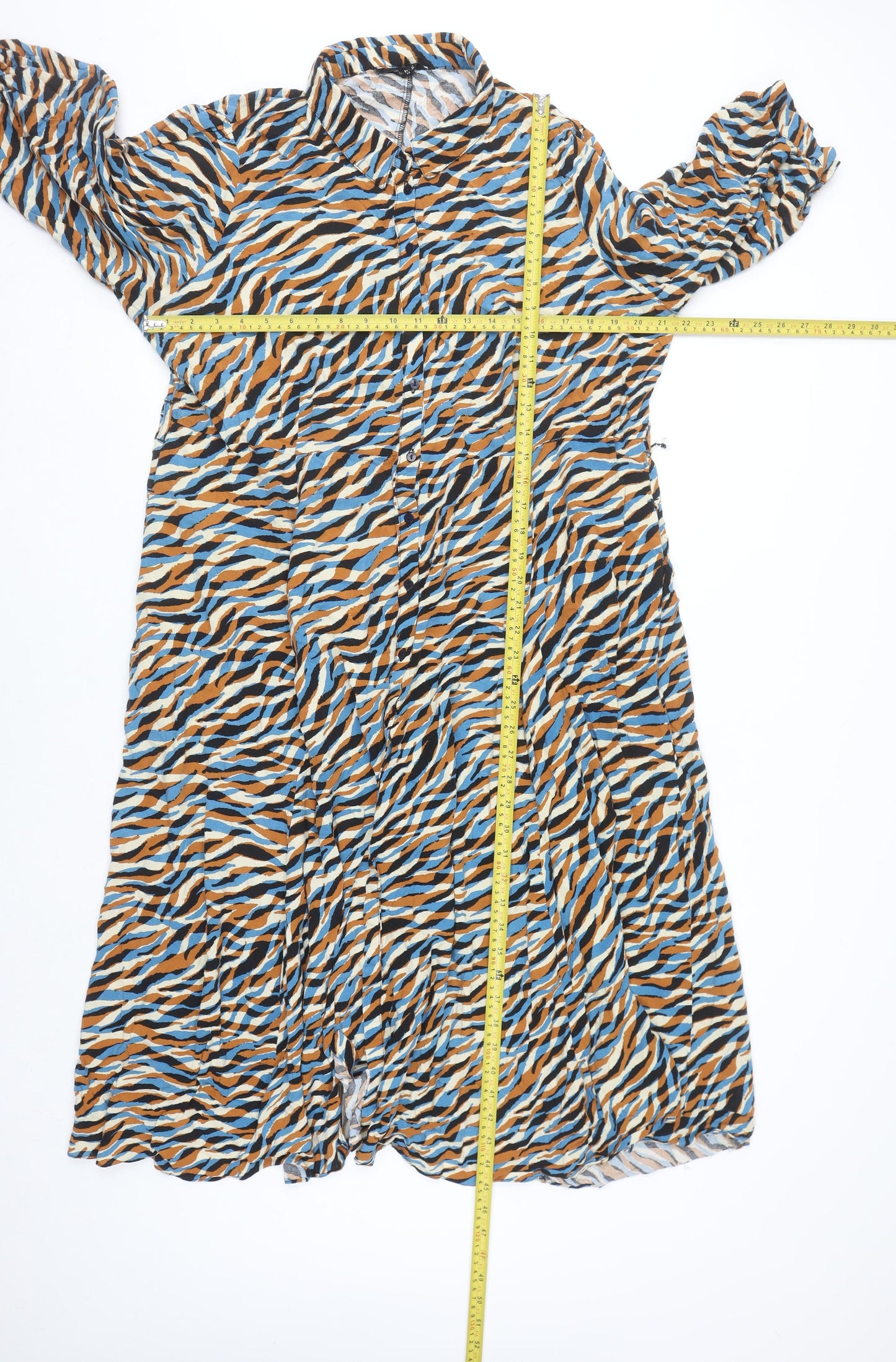 Myleene Klass Women’s Multicoloured Animal Print Shirt Dress Size 22