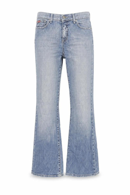 Front view of Lee Cooper Blue Bootcut Denim Jeans UK 10 Regular Fit