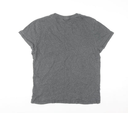 Superdry Studios Men's Grey XL Crew Neck Cotton T-Shirt