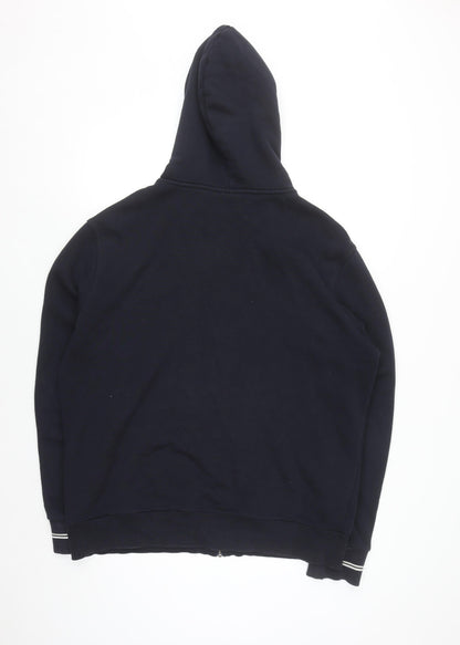 Fred Perry Men's Blue 2XL Full Zip Hoodie Classic Logo