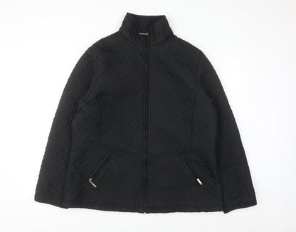 Pure & Natural Men's Black Quilted Mid-Length Jacket L