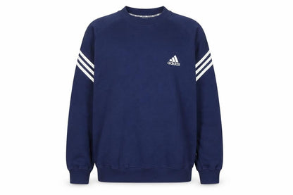 Adidas Men's Blue Crew Neck Pullover Sweatshirt Size S Regular Fit