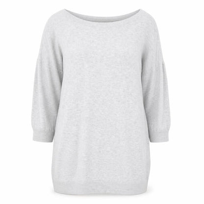 H&M Womens Light Grey Cotton Jumper Size 12