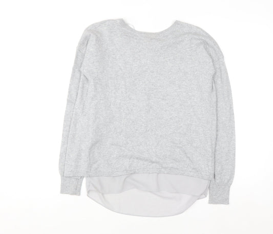 Marks and Spencer Autograph Women's Grey Cashmere Blend Pullover Jumper Size 6