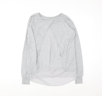 Marks and Spencer Autograph Women's Grey Cashmere Blend Pullover Jumper Size 6