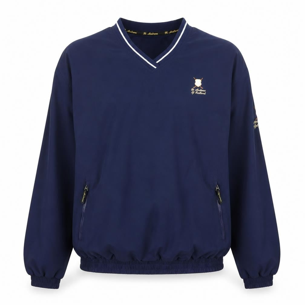 St. Andrews of Scotland Men’s Blue V-Neck Golf Pullover Sweatshirt L