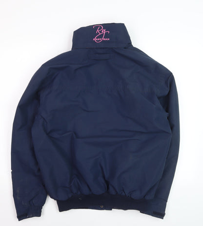 Rydale Womens Blue Ripon Equestrian Bomber Jacket Size M