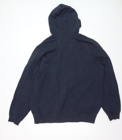 Carhartt Men's Blue Pullover Hoodie L Heavyweight Fleece Original Fit