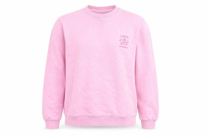 Crew Clothing Women Pink Cotton Elastane Pullover Sweatshirt Size 8