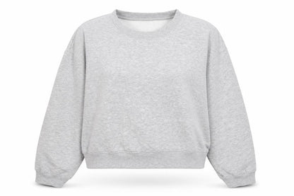 Zara Women Grey Crew Neck Pullover Sweatshirt Size L