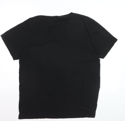 Mountain Warehouse Men’s Black Outdoor Graphic Crew Neck T-Shirt M