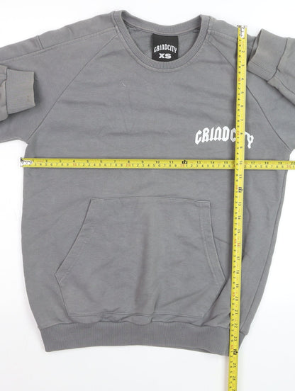 GrindCity Men's Grey XS Crew Neck Pullover Sweatshirt