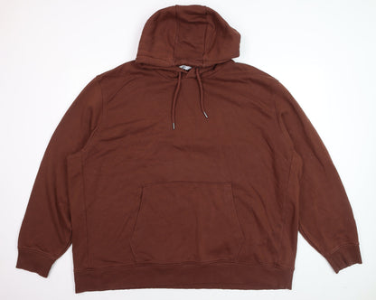 Next Men’s Brown 4XL Pullover Hoodie Sweatshirt Fleece
