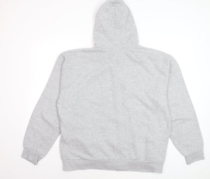 Leeds Rhinos Mens Grey XL Full Zip Hoodie Sweatshirt