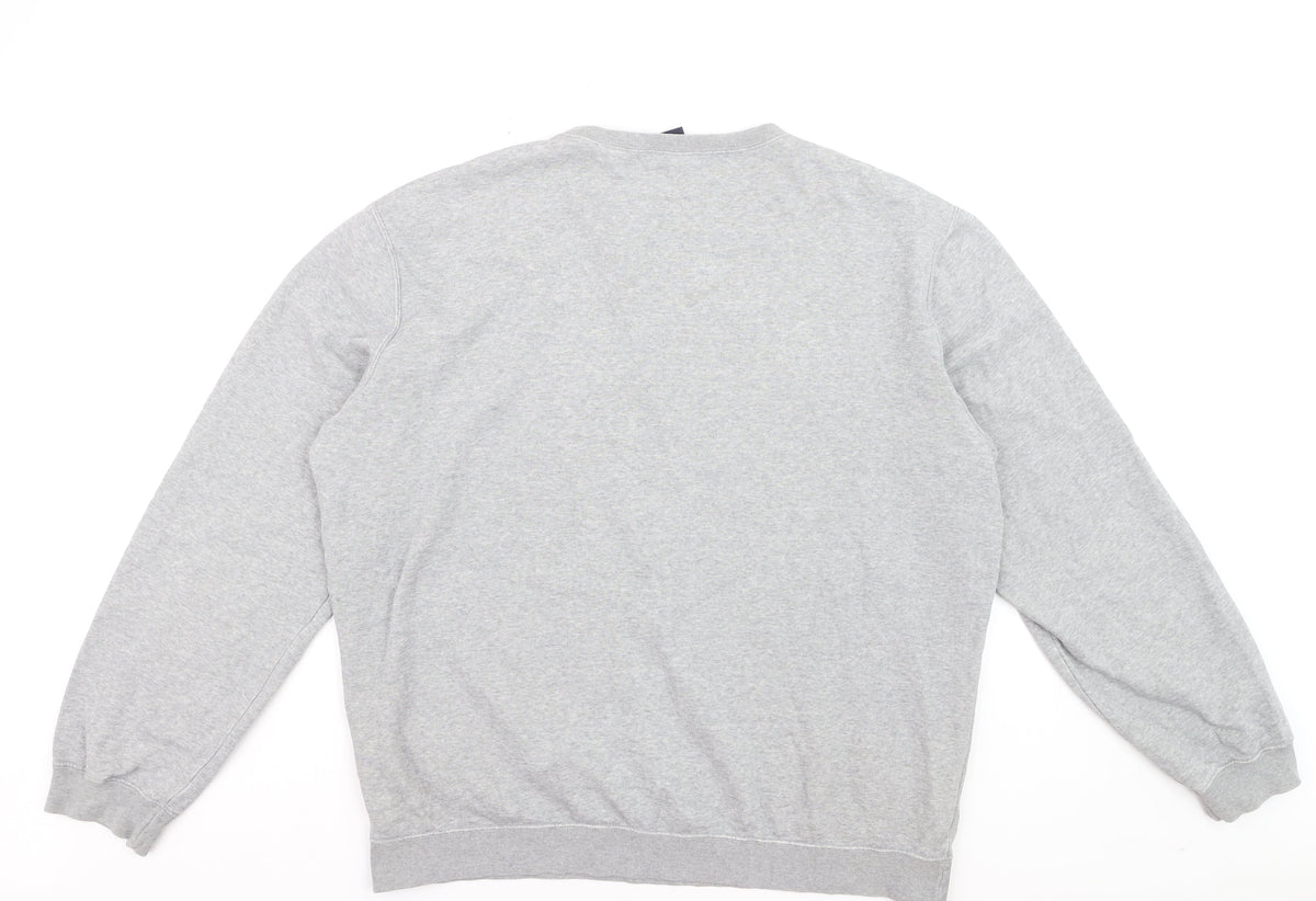 Champion Men's Grey 2XL Crew Neck Pullover Sweatshirt