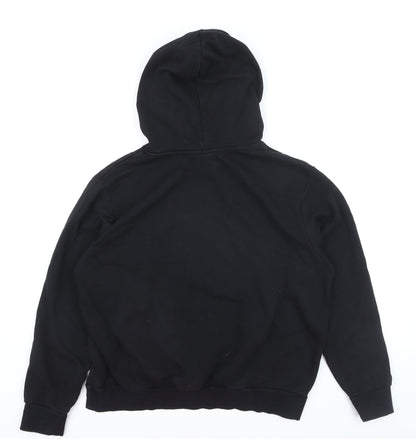 DIVIDED Men’s Black Pullover Hoodie L Fleece Cotton Blend