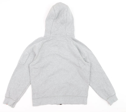 Nike Men's Grey Full Zip Hoodie Small Fleece Sweatshirt