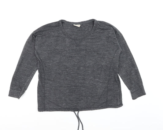 Next Women Grey Pullover Sweatshirt Size 14 Cotton Blend