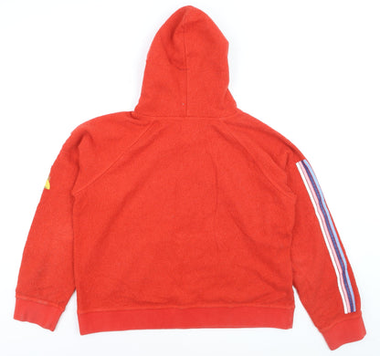 Faherty Boys Red Pullover Hoodie XL Cotton Blend Kangaroo Pocket
