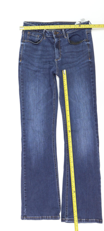 Marks and Spencer Women's Blue Bootcut Regular Fit Jeans Size 10