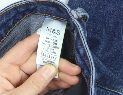 Marks and Spencer Women's Blue Bootcut Regular Fit Jeans Size 10