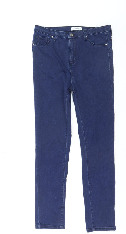 Gallery Women's Blue Skinny Denim Jeans UK 14 Stretch Slim Fit