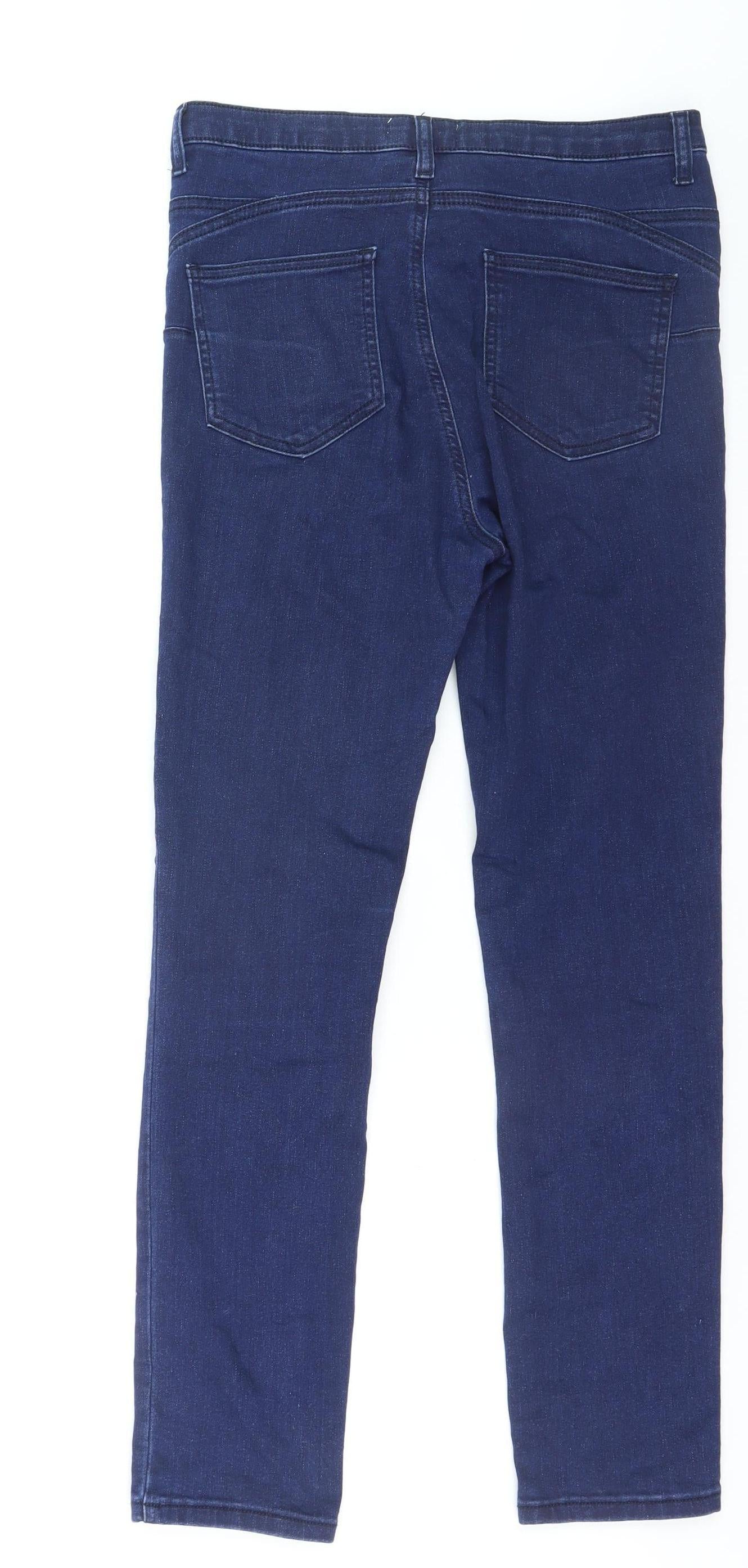 Gallery Women's Blue Skinny Denim Jeans UK 14 Stretch Slim Fit