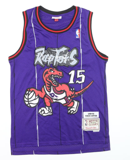 Mitchell & Ness Men’s Purple Raptors 15 Vince Carter Basketball Jersey M
