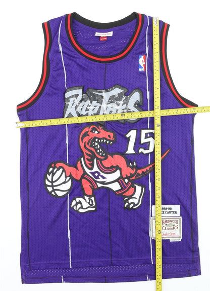 Mitchell & Ness Men’s Purple Raptors 15 Vince Carter Basketball Jersey M