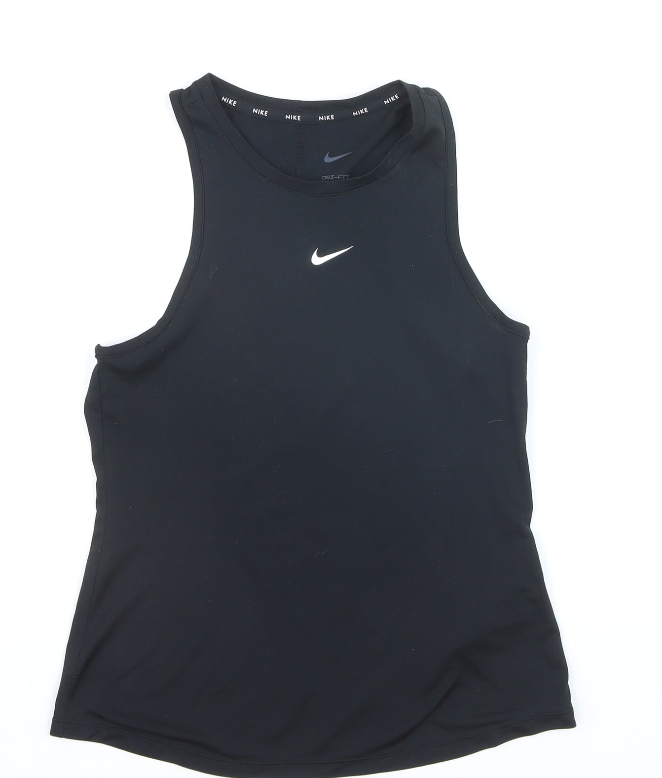 Nike Girls Black Dri-FIT Sleeveless Tank Top L (146-156cm) Lightweight