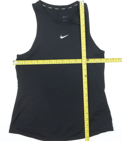 Nike Girls Black Dri-FIT Sleeveless Tank Top L (146-156cm) Lightweight