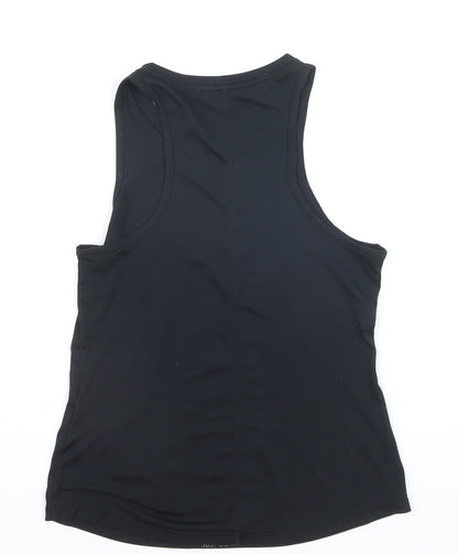 Nike Girls Black Dri-FIT Sleeveless Tank Top L (146-156cm) Lightweight