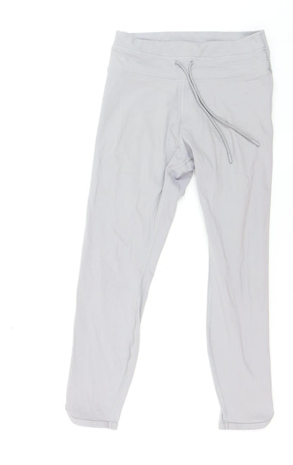Lorna Jane Womens Grey Slim Fit Active Leggings Size M