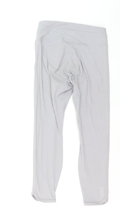 Lorna Jane Womens Grey Slim Fit Active Leggings Size M