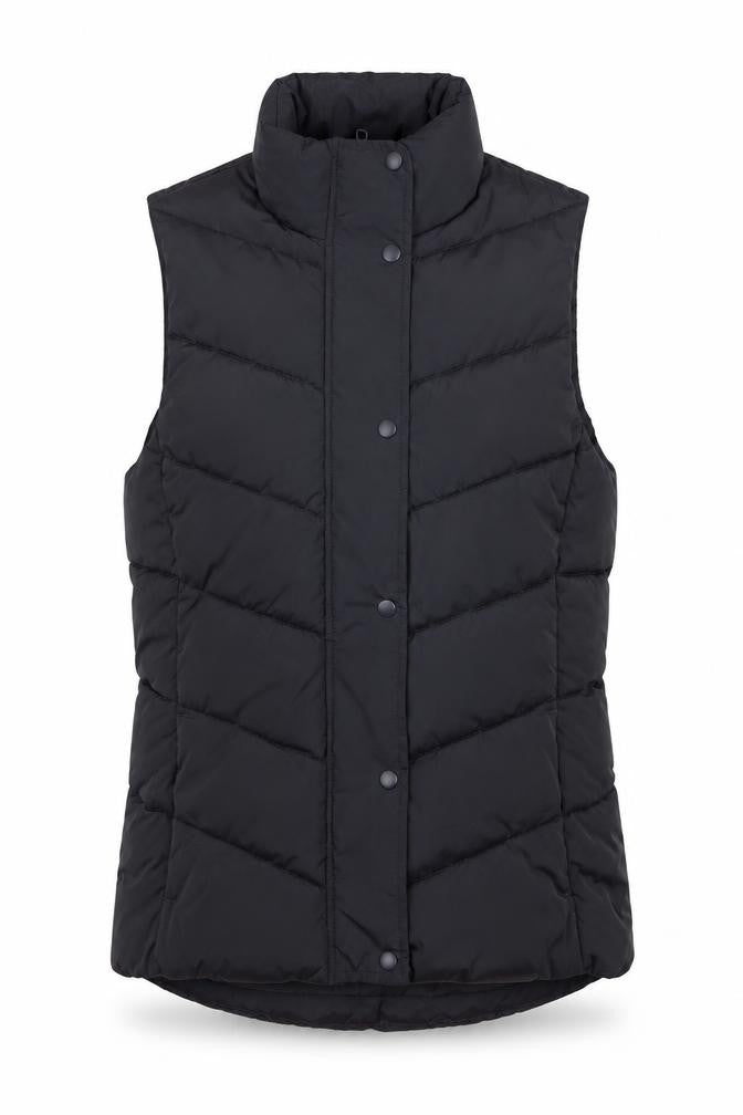 Gap Women's Black XS Puffer Waistcoat Quilted Sleeveless Vest