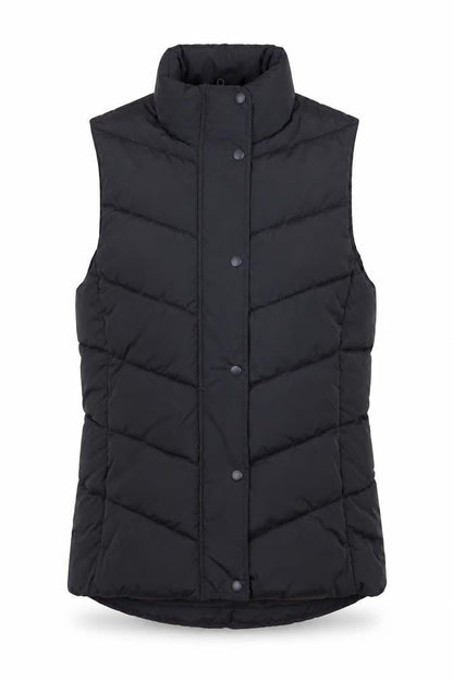 Gap Women's Black XS Puffer Waistcoat Quilted Sleeveless Vest