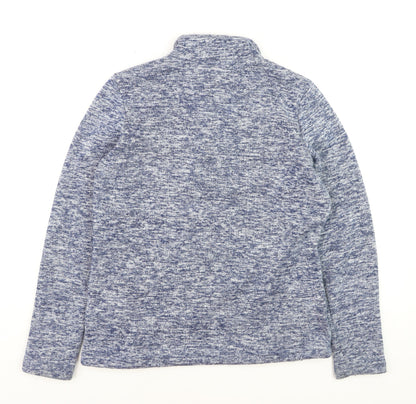 Land & Sea Womens Blue Henley Pullover Sweatshirt Size 12