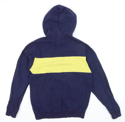 Ralph Lauren Men’s Blue Pullover Hoodie S Classic Fleece Cotton Blend