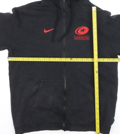 Nike Men’s Black Saracens Rugby Full Zip Hoodie Size M