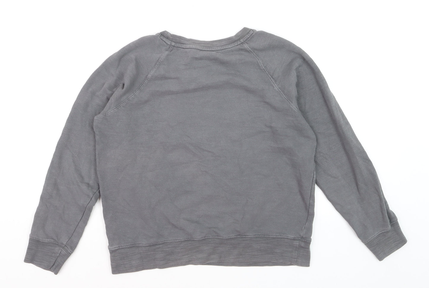 Marks and Spencer Women's Grey Snoopy Peanuts Cotton Pullover Jumper Size 12