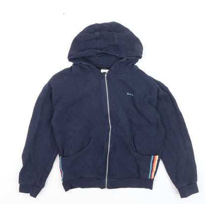 Paul Smith Boys Navy Blue Full Zip Hoodie 11-12 Years Cotton Blend
