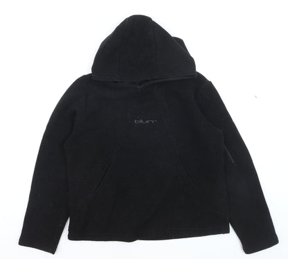 Blurr Men's Black Fleece Pullover Hoodie Medium