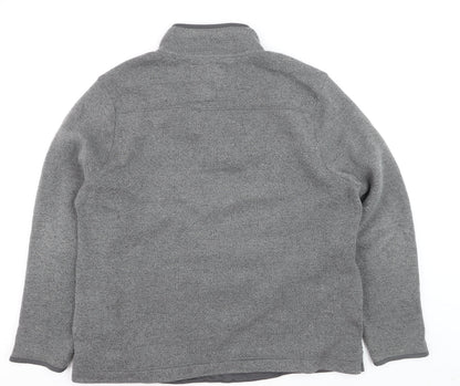Weird Fish Men's Grey 3XL 1/4 Zip Fleece Pullover Sweatshirt