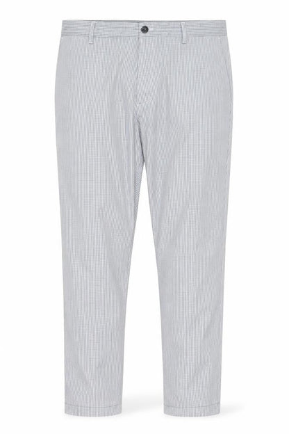 Adidas Men's Grey Check Chino Trousers Size 36x32 Regular Fit