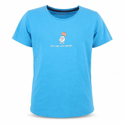 Front view of Mountain Warehouse Blue Kids L Funny Graphic Cotton T-Shirt