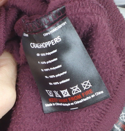 Craghoppers Women's Red Waterproof Hooded Rain Jacket Size 18