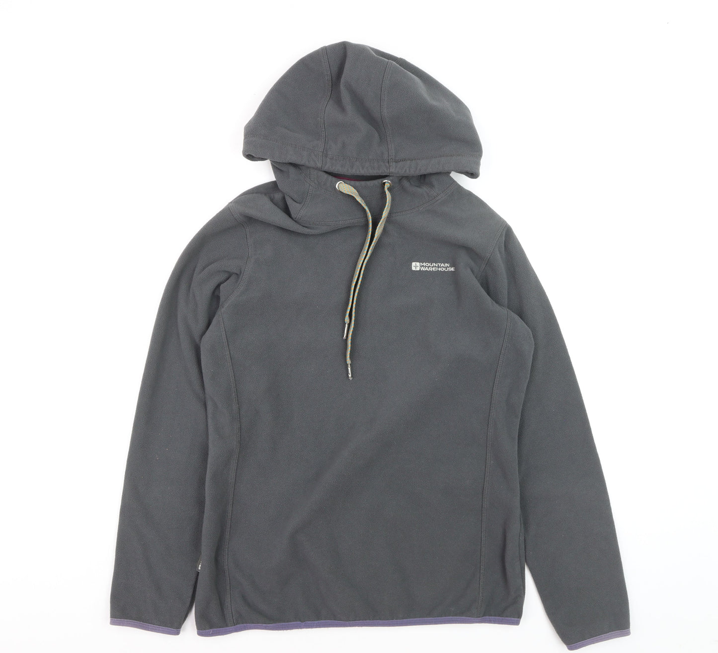 Mountain Warehouse Grey Fleece Pullover Hoodie Unisex L Outdoor